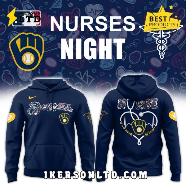 MLB Milwaukee Brewers 2025 Nurses Night Hoodie, Long Pants