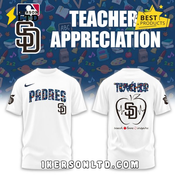 MLB San Diego Padres Teacher Night White Hoodie
