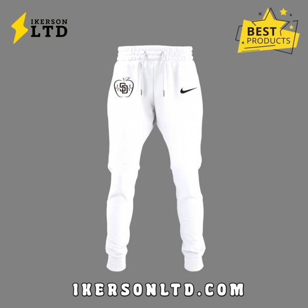 MLB San Diego Padres Teacher Night White Hoodie, Long Pants