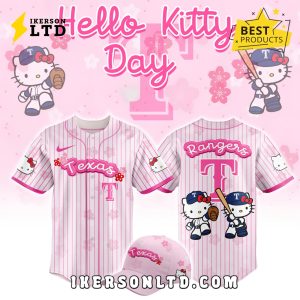 MLB Texas Rangers x Hello Kitty Baseball Jersey
