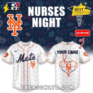 New York Mets 2025 Nurses Night Baseball Jersey
