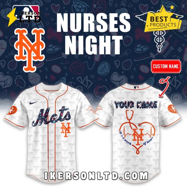 New York Mets 2025 Nurses Night Baseball Jersey