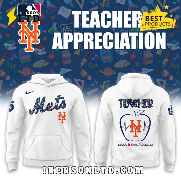 New York Mets 2025 Teacher Appreciation Hoodie