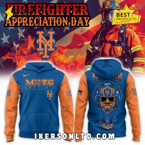 New York Mets Firefighter Appreciation Day Hoodie, Long Pants