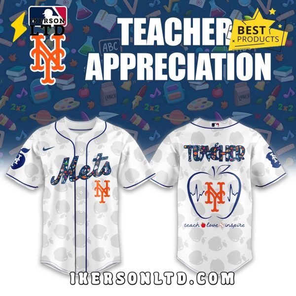 New York Mets MLB Teacher Appreciation Baseball Jersey