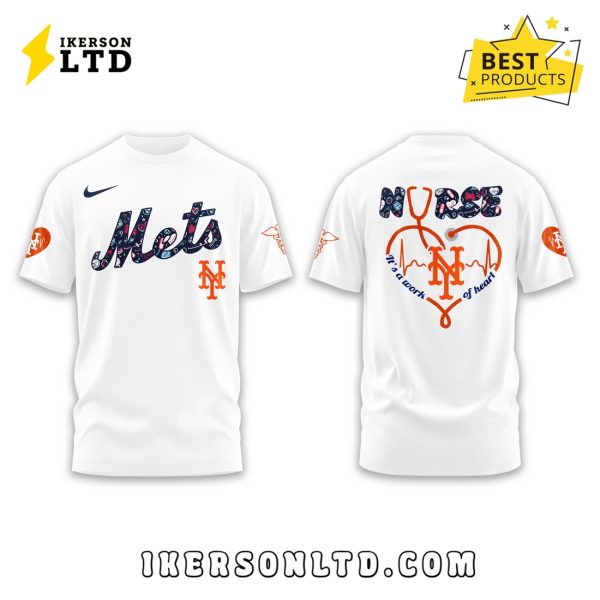 New York Mets Nurses Night 2025 White Hoodie