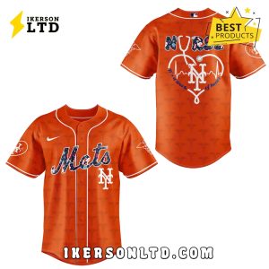 New York Mets Nurses Night Orange Baseball Jersey