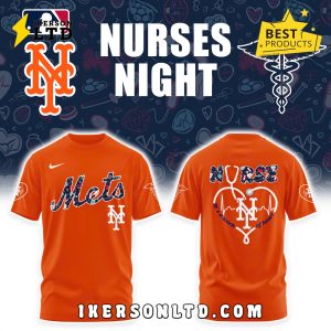 New York Mets Nurses Night Orange Hoodie