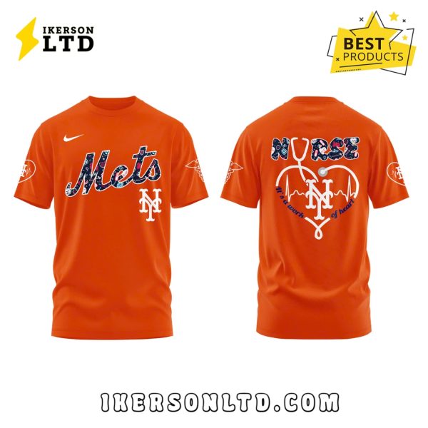 New York Mets Nurses Night Orange Hoodie