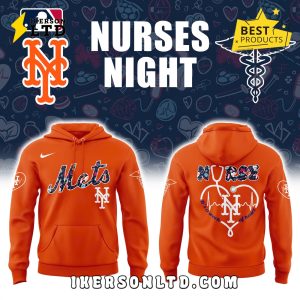 New York Mets Nurses Night Orange Hoodie, Long Pants