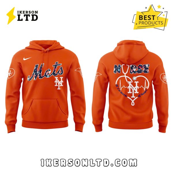 New York Mets Nurses Night Orange Hoodie, Long Pants
