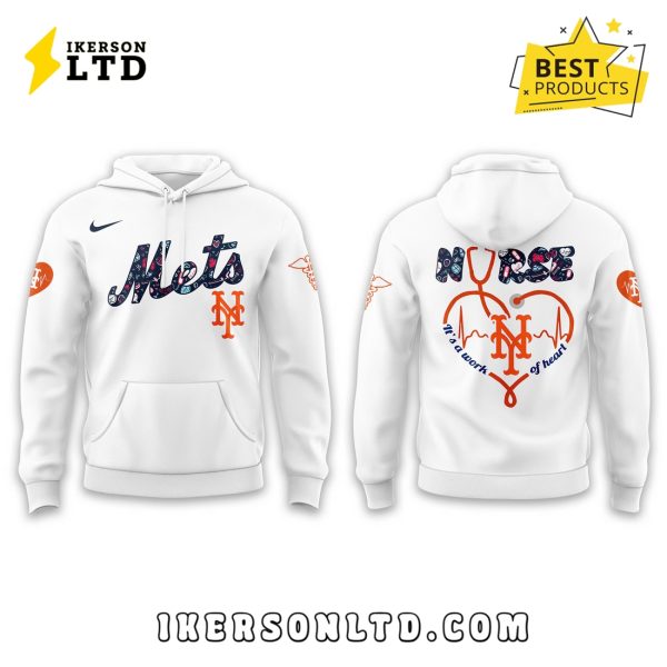 New York Mets Nurses Night White Hoodie, Long Pants