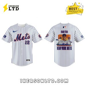New York Mets Soto Home Replica Player Baseball Jersey
