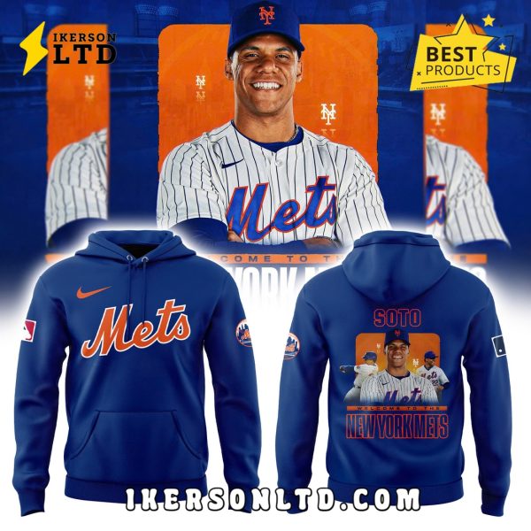 New York Mets Soto Navy Collection Hoodie, Long Pants