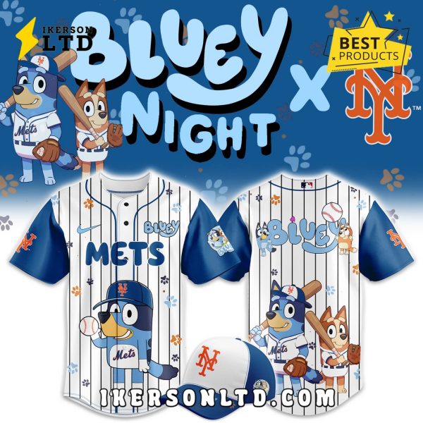 New York Mets x Bluey Night 2025 Baseball Jersey