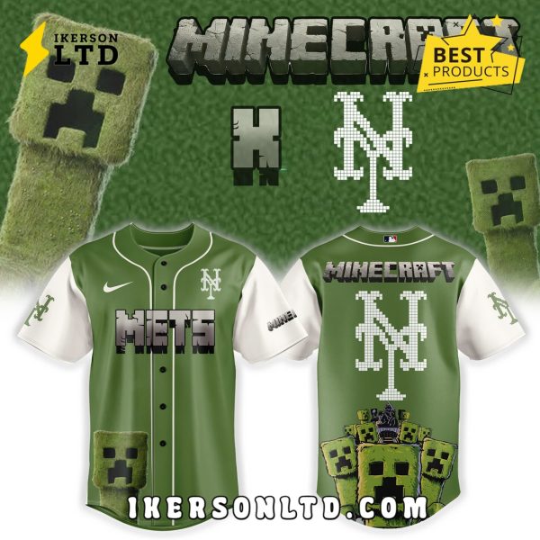 New York Mets x MineCraft 2025 Baseball Jersey