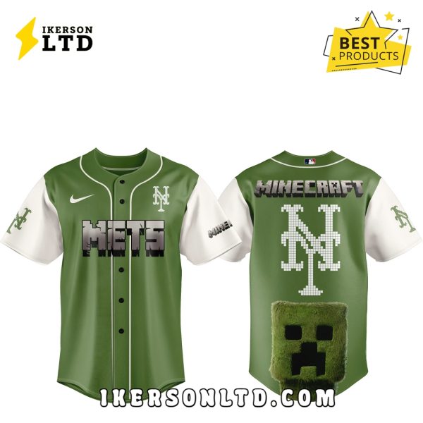 New York Mets x MineCraft 2025 Baseball Jersey