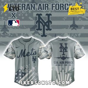 New York Mets x Veteran U.S Air Force 2025 Baseball Jersey