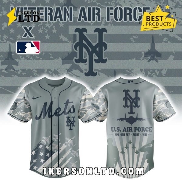 New York Mets x Veteran U.S Air Force 2025 Baseball Jersey