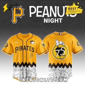 Pittsburgh Pirates x Peanuts Night Baseball Jersey 2025