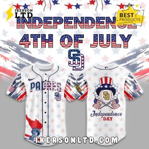 San Diego Padres x 4th of july independence Baseball Jersey