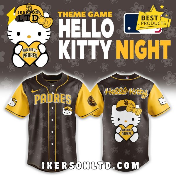 San Diego Padres x Hello Kitty Night Baseball Jersey