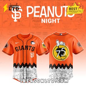 San Francisco Giants x Peanuts Night Baseball Jersey 2025
