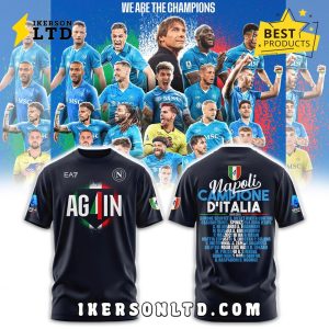 SSC Napoli Campioni d’Italia 2024 2025 Black Hoodie