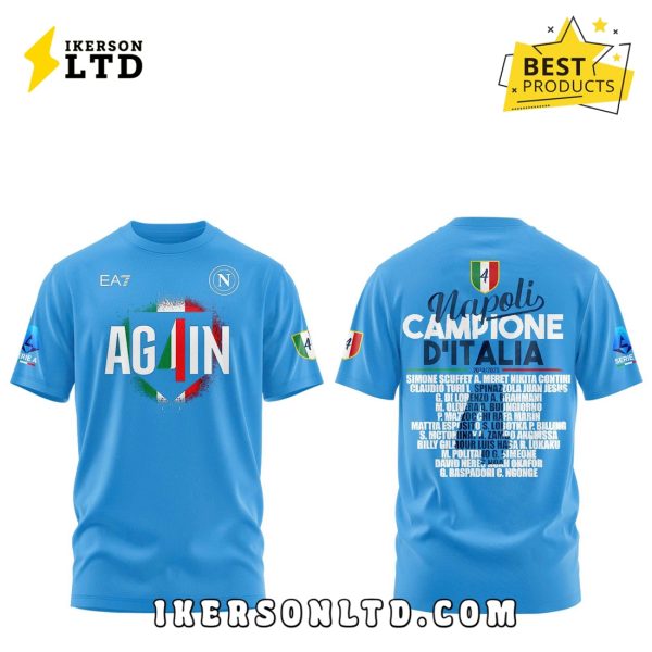 SSC Napoli Campioni d’Italia 2024 2025 Blue Hoodie