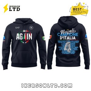 SSC Napoli Campioni d’Italia Black Hoodie, Long Pants
