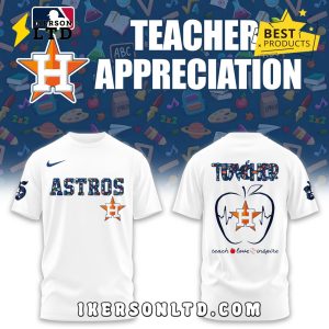 Teacher x Houston Astros Night White Hoodie