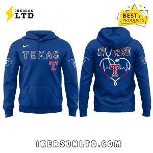 Texas Rangers 2025 Nurses Night Navy Hoodie, Long Pants