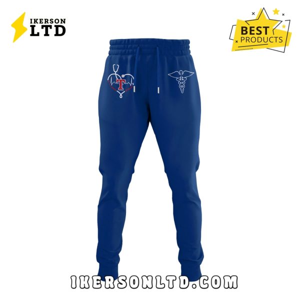 Texas Rangers 2025 Nurses Night Navy Hoodie, Long Pants