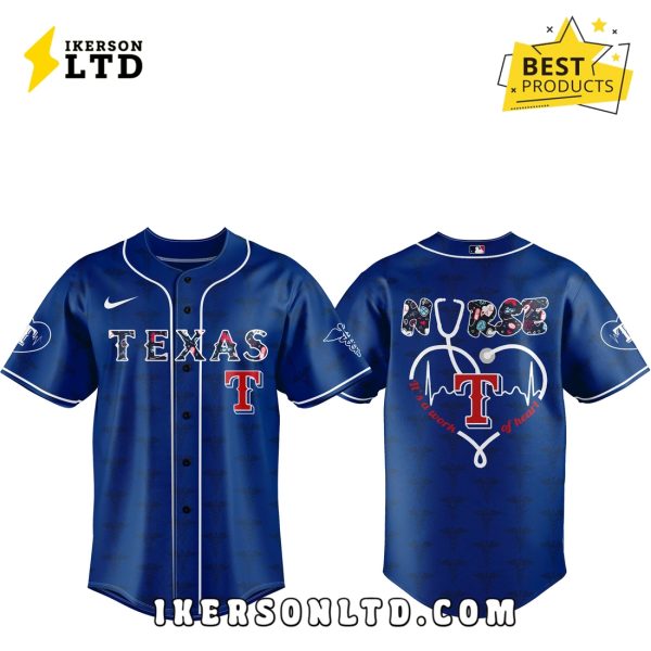 Texas Rangers 2025 Teacher Night Navy Baseball Jersey