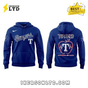 Texas Rangers 2025 Teacher Night Navy Hoodie, Long Pants