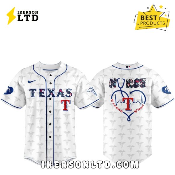 Texas Rangers 2025 Teacher Night White Baseball Jersey