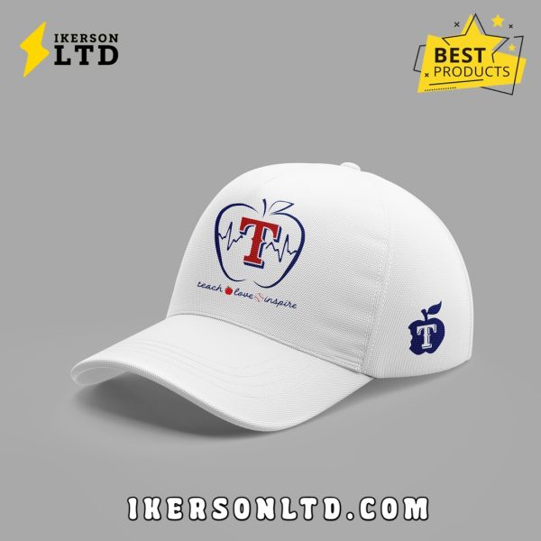 Texas Rangers 2025 Teacher Night White Hoodie, Long Pants