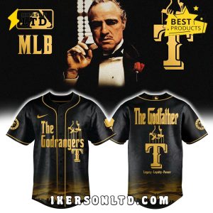 Texas Rangers x The Godfather Gold Baseball Jersey