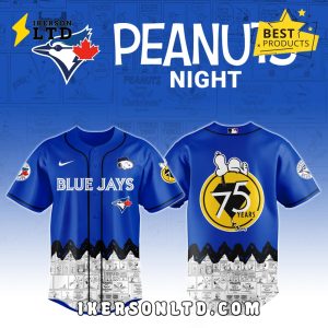 Toronto Blue Jays x Peanuts Night Baseball Jersey 2025