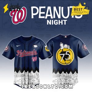 Washington Nationals x Peanuts Night Baseball Jersey 2025