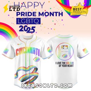 Cincinnati Reds x Happy Pride Month 2025 Baseball Jersey