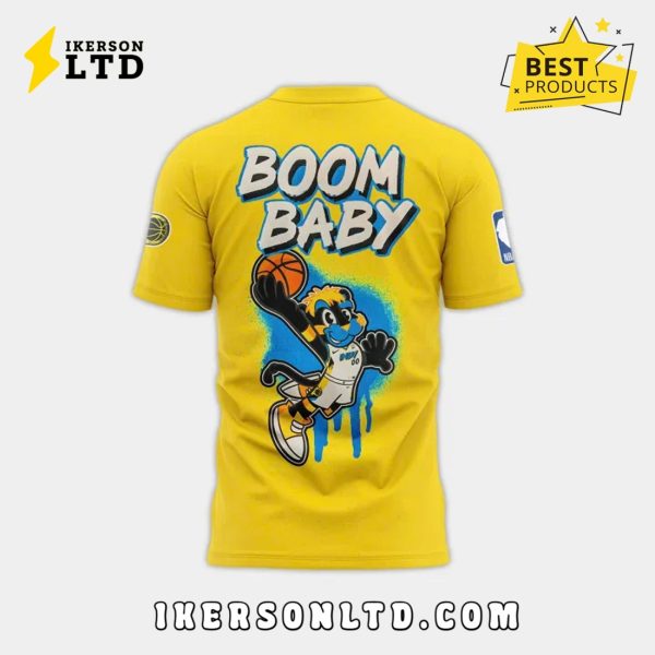 Indiana Pacers Boom Baby 2025 Yellow Hoodie