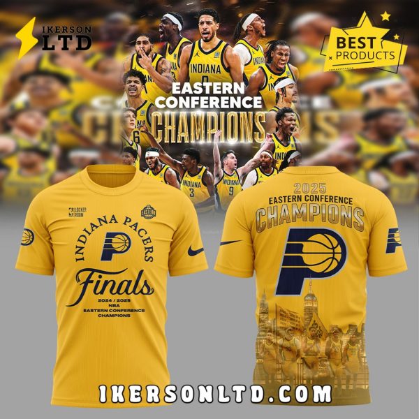 Indiana Pacers Eastern Conference Yellow Hoodie