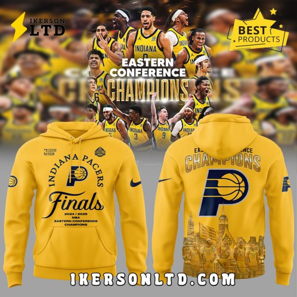 Indiana Pacers Eastern Conference Yellow Hoodie, Long Pants