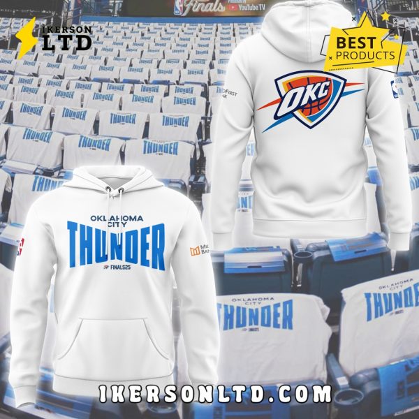 Limited Edition OKC Game 1 Final White Hoodie 2025