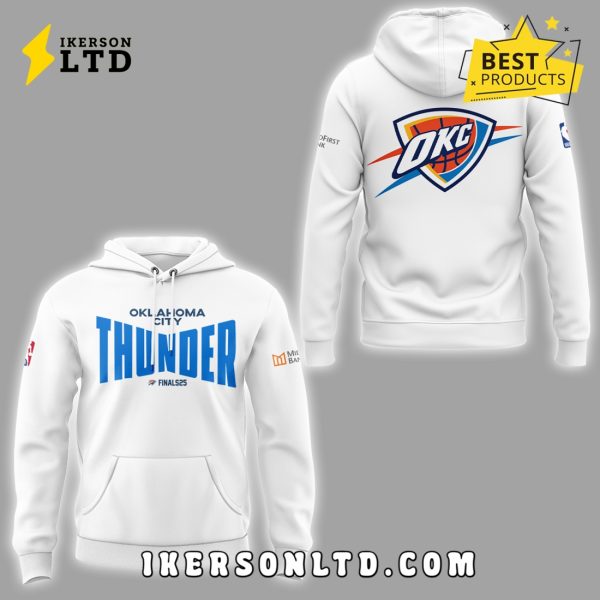 Limited Edition OKC Game 1 Final White Hoodie 2025