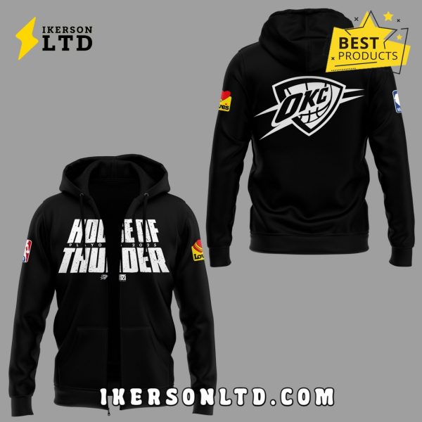 Limited Edition OKC House Of Thunder 2025 Black Zip Hoodie