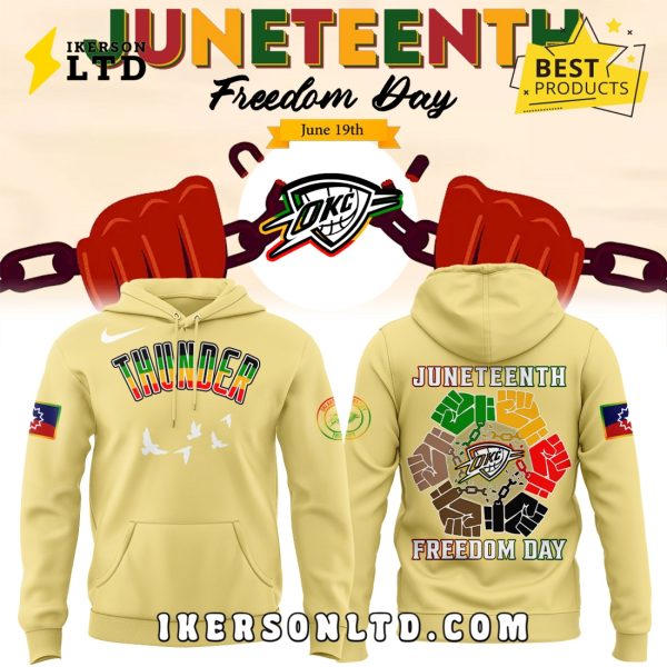 Limited Edition OKC Juneteenth Freedom Day Hoodie, Long Pants