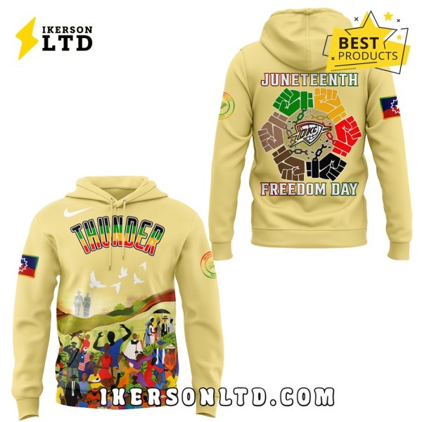 Limited Edition OKC Juneteenth Freedom Day Hoodie, Long Pants