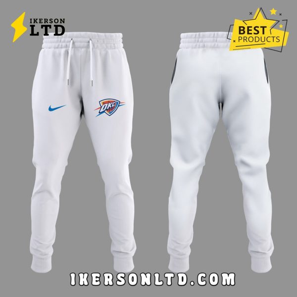 Limited Edition OKC x No Cer 2025 White Hoodie, Long Pants